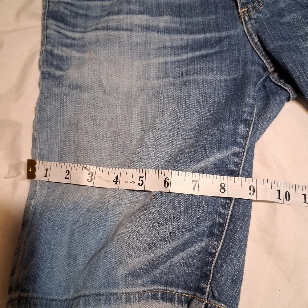 Ag Adriano Goldschmied Nikki Shorts Blue Denim Jeans Size 28R - Picture 7 of 11